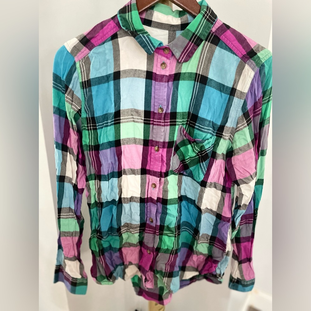 Plaid button up shirt